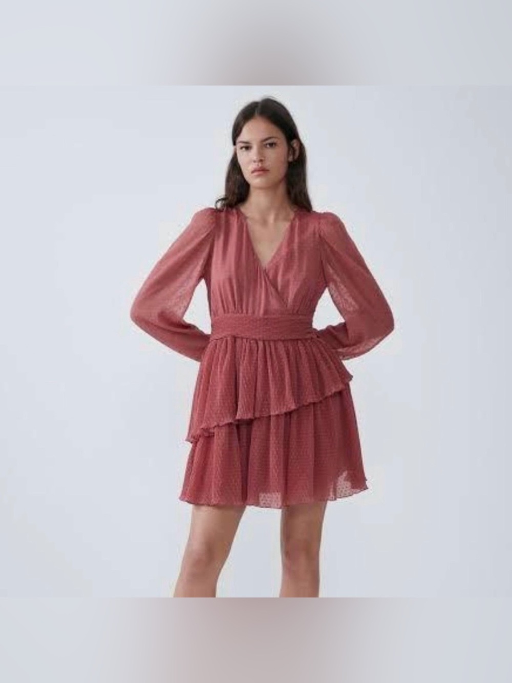 Zara Ruffle Mini Dress